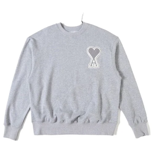 Свитшот Amiri Logo-Heart With Edging "Gray"