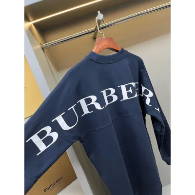 Свитшот Burberry All Backside Contrast Logo Burberry "Blue" фото № 2