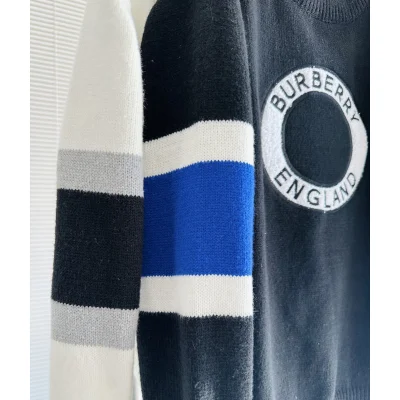 Свитшот Burberry With Stripes On The Sleeves "Black" фото № 6