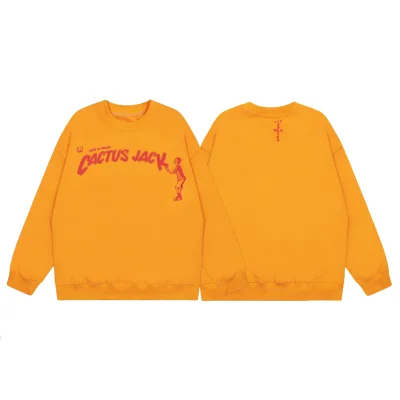 Свитшот Cactus Jack Merch Floating Inscription "Orange" фото № 4