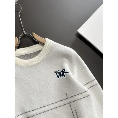 Свитшот Christian Dior Graffiti Logo "White" фото № 8