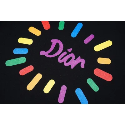 Свитшот Christian Dior Rainbow Rays Of The Logo "Black" фото № 4