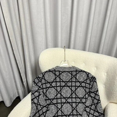 Свитшот Christian Dior Black Rombes Print "Gray" фото № 4