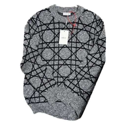 Свитшот Christian Dior Black Rombes Print "Gray"