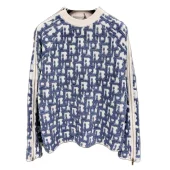 Свитшот Christian Dior Bushi Logos Dior Print "Blue"