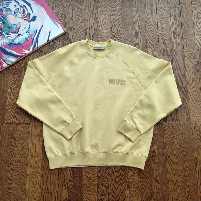 Свитшот Fear Of God With Logo - Base "Yellow" фото № 2
