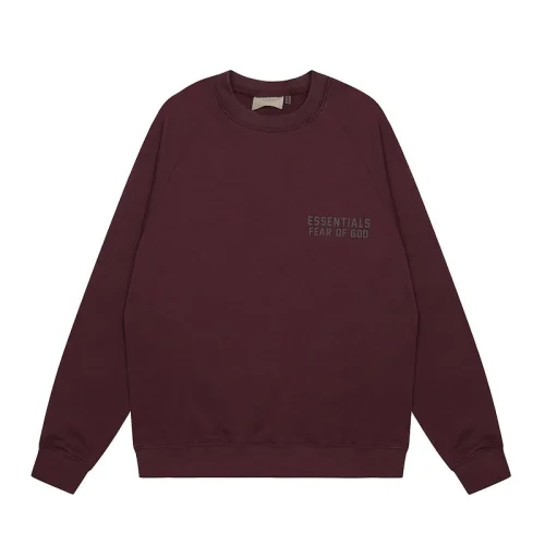 Свитшот Fear Of God Plain With Text Logo "Vinous"