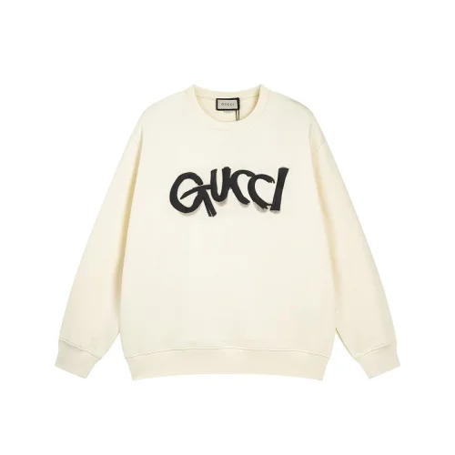 Свитшот GUCCI Couples Retro Graffiti Logo "White"