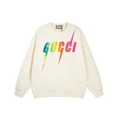 Свитшот Gucci Gradient Lightning Letter Logo Round Neck "White"