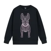 Свитшот Life Work With Dog Print "Black/Pink"