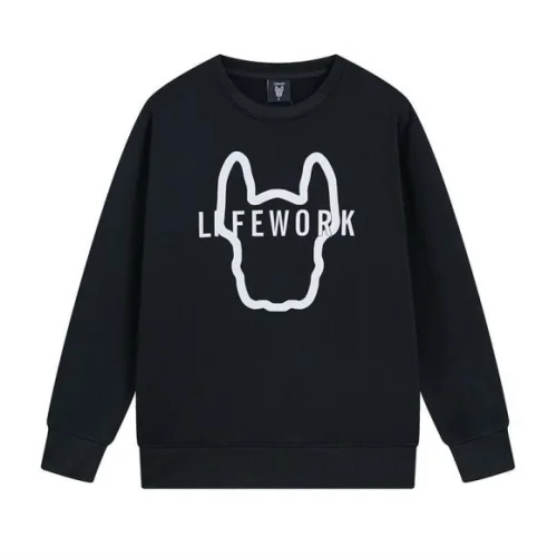 Свитшот Life Work Silhouette "Black/White"