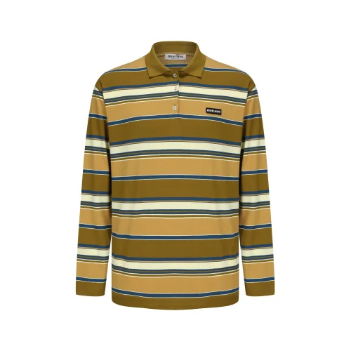 Лонгслив Miu Miu Spacious Lines "Brown"