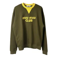 Свитшот Miu Miu Frontside Yellow Logo Miu Miu Club
