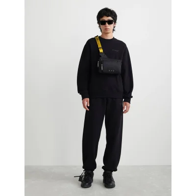 Свитшот Off White With Lines "Black" фото № 6