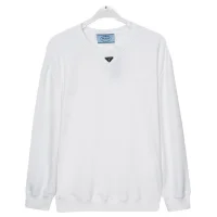 Свитшот Prada With Brand Emblem In The Center "White"