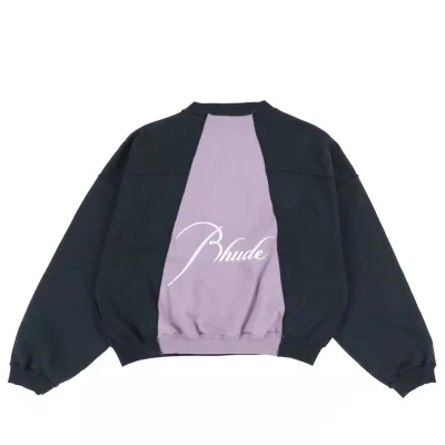 Свитшот Rhude Purple Back "Black" фото № 6