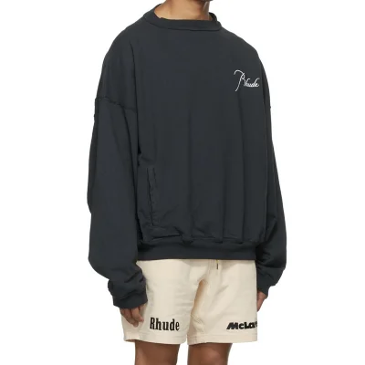 Свитшот Rhude Purple Back "Black" фото № 8