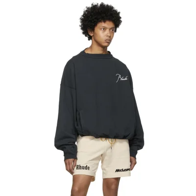 Свитшот Rhude Purple Back "Black" фото № 9