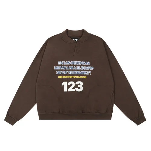 Свитшот Rrr123 See Back For Translation "Brown"