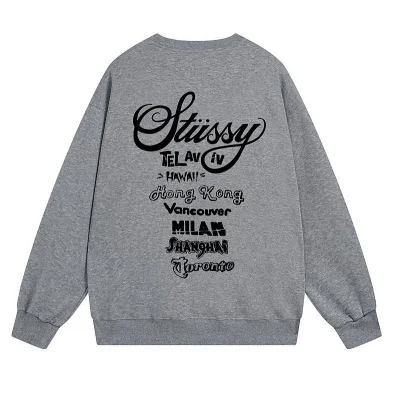 Свитшот Stussy Print List Of Cities "Dark Gray" фото № 2 Свитшот Stussy Print List Of Cities "Dark Gray" фото № 2