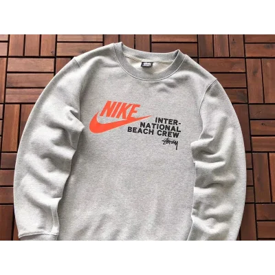 Толстовка Stussy Nike Logo And Inscription "Gray" фото № 2 Толстовка Stussy Nike Logo And Inscription "Gray" фото № 2