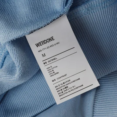 Свитшот We11done With Text Logo "Blue" фото № 4