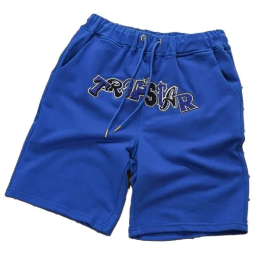 Шорты Trapstar Embroidered Wildcard Style "Blue"