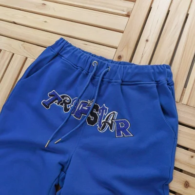 Шорты Trapstar Embroidered Wildcard Style "Blue" фото № 3