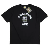 Футболка A Bathing Ape Checkered Monkey "Black"