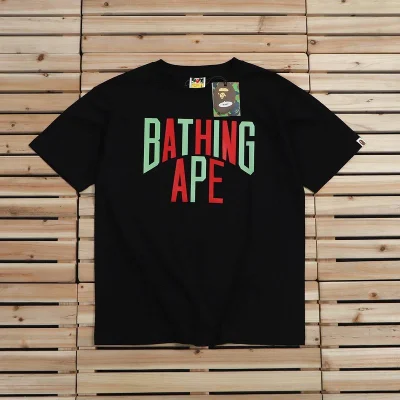 Футболка A Bathing Ape Having Red Letters "Black" фото № 2