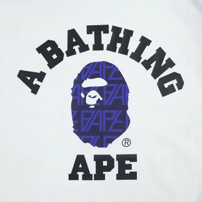 Футболка A Bathing Ape With Blue Elements "White" фото № 4
