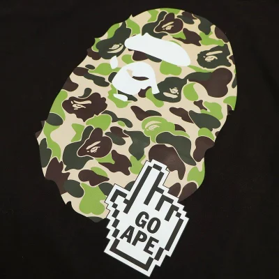 Футболка A Bathing Ape Camouflage Click "Black" фото № 2