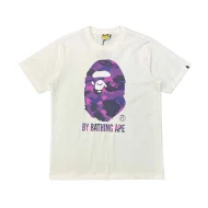 Футболка A Bathing Ape Brand Logo With Monkey "White"