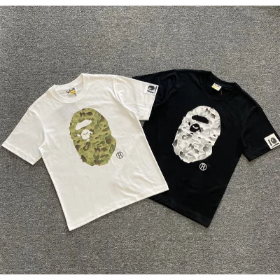 Футболка A Bathing Ape Monkeys Head "White" фото № 2