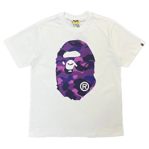 Футболка A Bathing Ape With Print On Both Sides "White/Violet"