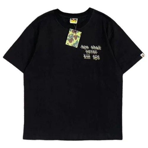 Футболка A Bathing Ape With Saying "Black"
