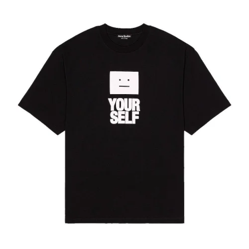 Футболка Acne Studios Square Emoji "Black"