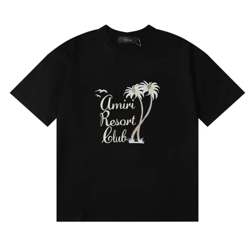 Футболка Amiri Frontside Print Amiri Resort Club "Black"
