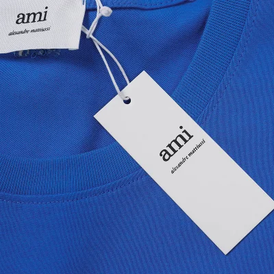 Футболка Amiri With Logo Print "Blue" фото № 3