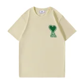 Футболка Amiri Green Heart Patch "Cream"