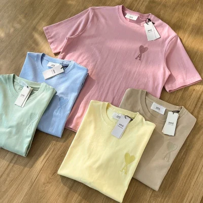 Футболка Amiri With The Ami Logo "Brown" фото № 3