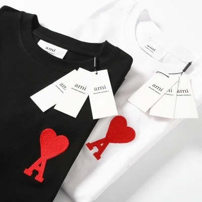 Футболка Amiri With Red Emblem "Black" фото № 3