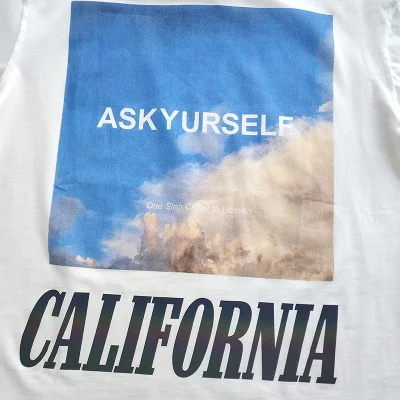 Футболка Askyurself Reflective Lettering And Logo "White/Black" фото № 4