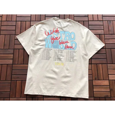 Футболка Astroworld Cities List From Tour "White" фото № 2