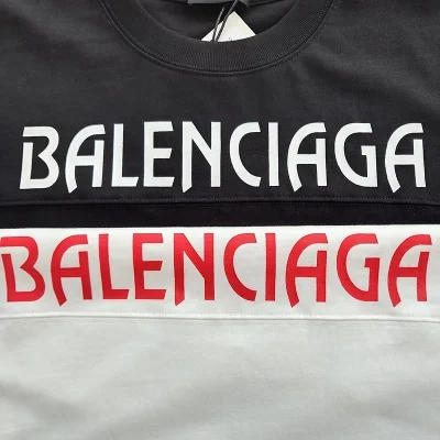 Футболка Balenciaga Logo Patch Unusual "Black" фото № 4