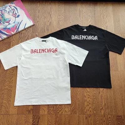 Футболка Balenciaga Logo Patch Unusual "Black" фото № 5