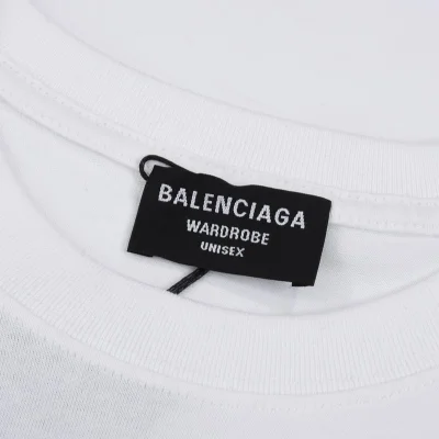 Футболка Balenciaga X Adidas With Text Logo And Emblem "White" фото № 6
