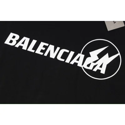 Футболка Balenciaga Lightning "Black" фото № 2