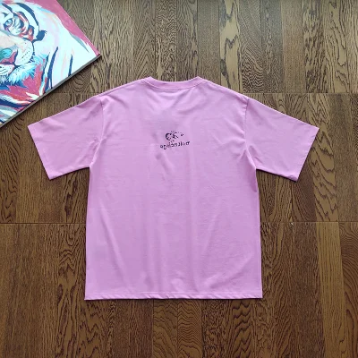Футболка Balenciaga Interesting Emblem "Pink" фото № 9