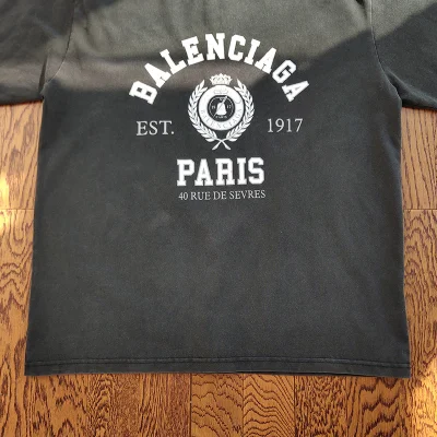 Футболка Balenciaga Royal Logo "Black" фото № 4 Футболка Balenciaga Royal Logo "Black" фото № 4